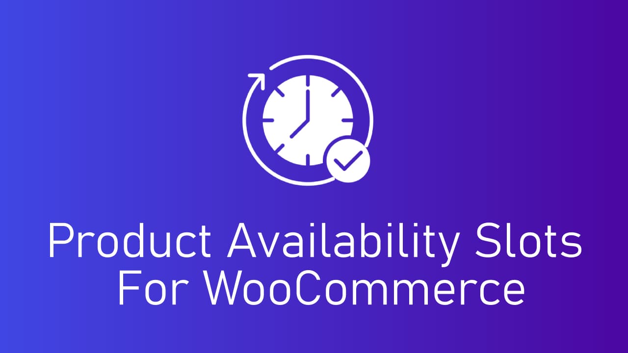 Availability Slots Plugin