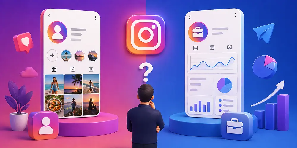 Instagram Professional vs. Personal Account