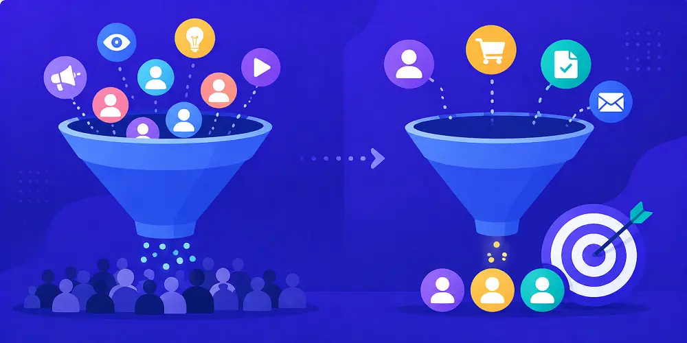 Difference between Upper Funnel vs. Lower Funnel Marketing